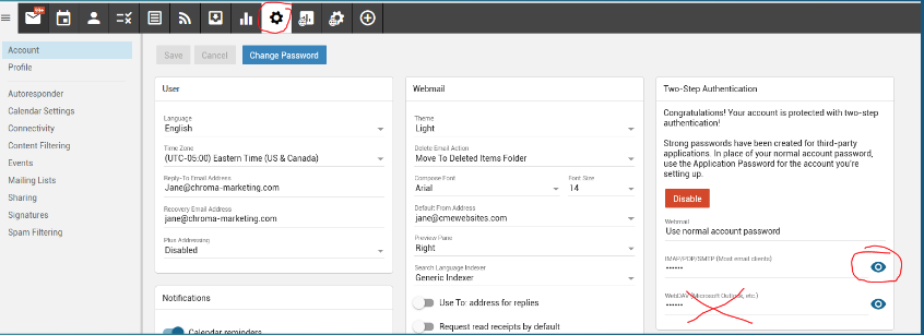 2FA for Outlook