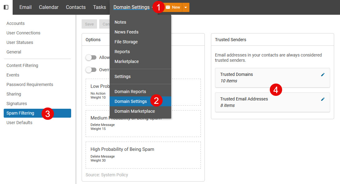 Smartermail Trusted Sender Domain