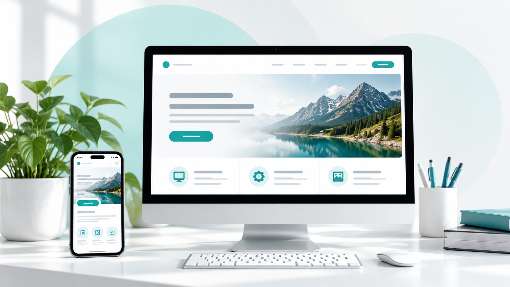 Teal Website Showcase Workspace